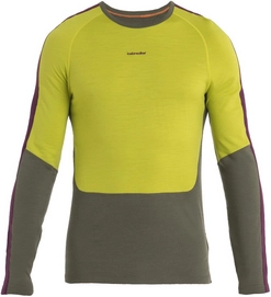 Ondershirt Icebreaker Men Merino 200 Sonebula LS Crewe Loden Biolme Nightshad