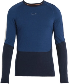 Unterhemd Icebreaker Merino 200 Sonebula LS Crewe Men Mid Navy Royal Navy Snow