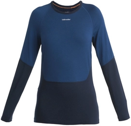 Ondershirt Icebreaker Women Merino 200 Sonebula LS Crewe Mid Navy Royal Navy Snow