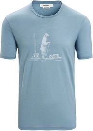 T-Shirt Icebreaker Men Tech Lite II SS Tee Polar Paddle Astral Blue-L