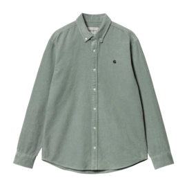 Shirt Carhartt WIP Unisex L/S Madison Cord Glassy Teal Black-XS