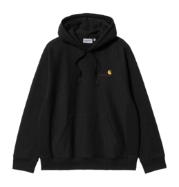 Hooded Sweatshirt Carhartt WIP Unisex American Script Black-XS