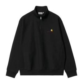 Half Zip Sweatshirt Carhartt WIP Unisex American Script Black-L