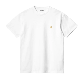 T-Shirt Carhartt WIP Unisex S/S Chase White Gold