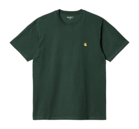 T-Shirt Carhartt WIP Unisexe S/S Chase Discovery Green Gold