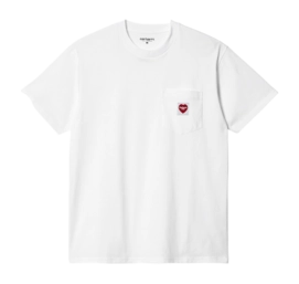 T-shirt Carhartt WIP Unisex S/S Pocket Heart White 23