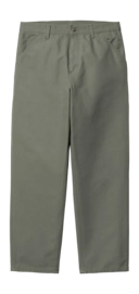 Pants Carhartt WIP Unisex Single Knee Smoke Green Rinsed