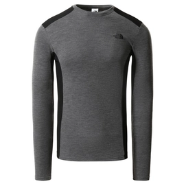Ondershirt The North Face Men Easy L/S Crew Neck TNF Medium Grey Heather TNF Black