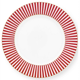 Assiette à Petit-Déjeuner Pip Studio Royal Stripes Dark Pink 26,5 cm (Lot de 6)