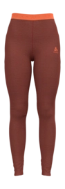 Unterwäsche Odlo Bl Bottom Long Natural Performance Pw 15 Damen Spiced Apple Melange Live Wire