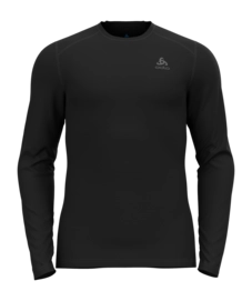 Undershirt Odlo Men Bl Top Crew Neck L/S Fundamentals Active Black