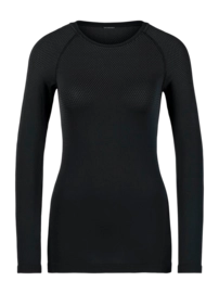 Maillot de Corps Odlo Femme Bl Top Crew Neck L/S Performance Light Eco Black