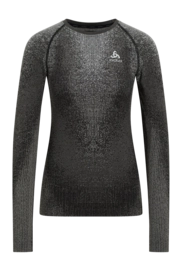Ondershirt Odlo Women Bl Top Crew Neck L/S Blackcomb Eco Black