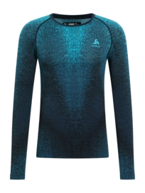 Ondershirt Odlo Men Bl Top Crew Neck L/S Blackcomb Eco Saxony Blue