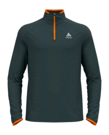Longsleeve Odlo Men Mid Layer 1/2 Zip Essential Thermal India Ink Melange