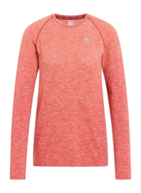 T-Shirt Odlo Femmes Col Rond M/L Essential Seamless Cinnabar Melange