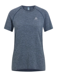 T-Shirt Odlo Women Crew Neck S/S Essential Seamless India Ink Melange