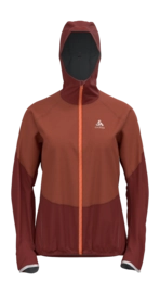 Hardloopjack Odlo Women Dual Dry Pk Waterproof Insulated Spiced Apple Live Wire