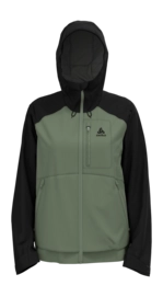 Jas Odlo Women Hardshell Ascent 3L Waterproof Matte Green Black