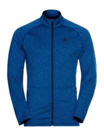 Longsleeve Odlo Men Mid Layer Full Zip Sesvenna Estate Blue Melange