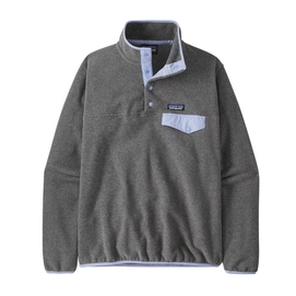 Pull Patagonia Femme léger Synchilla Snap-T Nickel/Pale Periwinkle-S