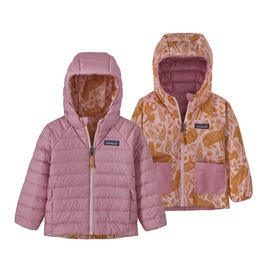 Jas Patagonia Baby Reversible Down Sweater Hoody Peaceful Pink