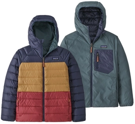 Veste Patagonia Enfant Réversible Down Sweater Hoody Nouveau Green