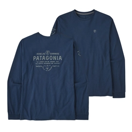 Long Sleeve T-Shirt Patagonia Men Forge Mark Responsibili-Tee Lagom Blue