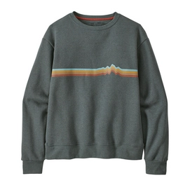 Pullover Patagonia Ridge Rise Stripe Uprisal Crew Damen Nouveau Green