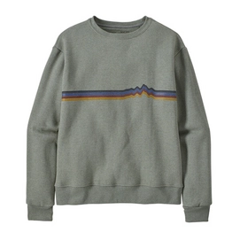 Pullover Patagonia Ridge Rise Stripe Uprisal Crew Women Sleet Green