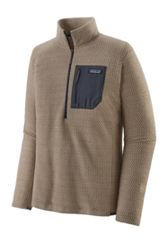 Trui Patagonia Men R1 Air Zip Neck Oar Tan