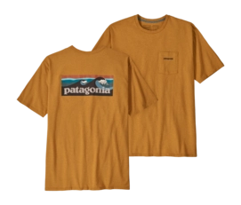 T-shirt Patagonia Homme Boardshort Logo Pocket Responsibili-Tee Dried Mango-XS