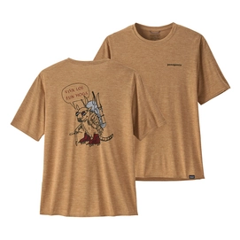T-shirt Patagonia Homme Capilene Cool Daily Graphic Shirt Lands Tinamou Tan X-Dye