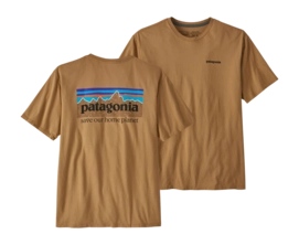 T-Shirt Patagonia Men P-6 Mission Organic Grayling Brown
