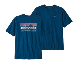 T-Shirt Patagonia Homme P-6 Mission T-Shirt Organique Lagom Blue-L