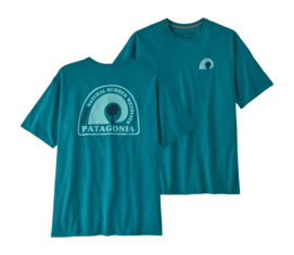 T-Shirt Patagonia Homme Rubber Tree Mark Responsibili-Tee Belay Blue-L