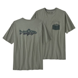 T-Shirt Patagonia Homme Wild Waterline Pocket Responsibili-Tee Sleet Green