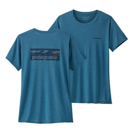 T-Shirt Patagonia Femme Capilene Cool Daily Graphic Shirt Waters Wavy Blue X-Dye
