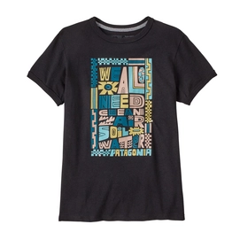 T-shirt Patagonia Femme We All Need Ringer Responsibili-Tee Ink Black