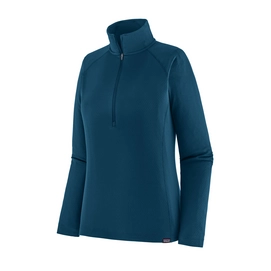 Gilet Patagonia Femme Capilene Midweight Zip Neck Lagom Blue