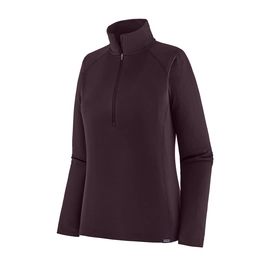 Zip Sweatshirt Patagonia Women Capilene Midweight Zip Neck Obsidian Plum