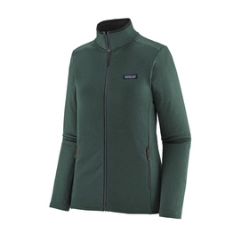 Zip Sweatshirt Patagonia Women R1 Daily Nouveau Green/Northern Green X-Dye