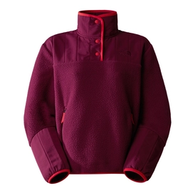 Pull The North Face Femme Cragmont Fleece 1/4 Snap Boysenberry Fiery Red