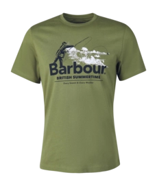 T-Shirt Barbour Cast Tee Herren Burnt Olive-L