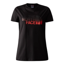 T-Shirt The North Face Women's S/S Easy Tee TNF Black Fiery Red Dip