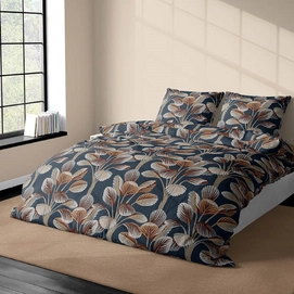 Dekbedovertrek Satin d'or Ginseng Blauw Satijn