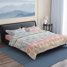 Dekbedovertrek Satin d'or Trottine Multi Pastel Satijn
