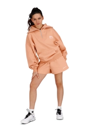 11---13581-Women Half Zip Sweater-Peach-9