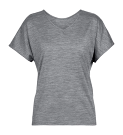 T-shirt Icebreaker Femme Drayden reversible SS Top Gristone Heather