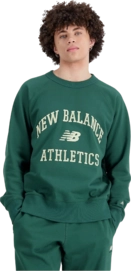 Pullover New Balance Athletics Varsity Fleece Crewneck Herren Nightwatch Green